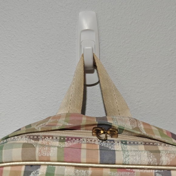 Y2K Coach Poppy Backpack Coach Signature Poppy Madras Full Size Vintage main image 9
